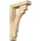 Ekena Millwork Merced Block Rough Sawn Bracket w/ Offset Brace, Douglas Fir, 4"W x 14"D x 22"H BKT0402X14X22MRC05RDF - alternate 1